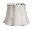 10" Cream Melon Scallop Shantung Lampshade