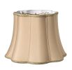 10" Vintage Gold Melon Scallop Shantung Lampshade