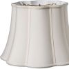 12" Cream Melon Scallop Shantung Lampshade