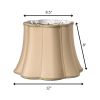 12" Vintage Gold Melon Scallop Shantung Lampshade