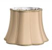 14" Vintage Gold Melon Scallop Shantung Lampshade