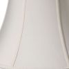 12" Cream Slanted Oval  Shantung Lampshade