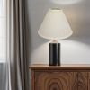 13" White Deep Cone Broadcloth Lampshade