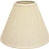 13" Ivory Deep Cone Broadcloth Lampshade