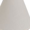 13" Off White Deep Cone Linen Lampshade