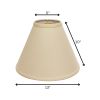 13" Parchment Biege Deep Cone Linen Lampshade