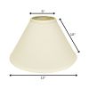 13" Ivory Deep Cone No Slub Lampshade