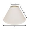 13" White Deep Cone No Slub Lampshade