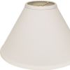13" White Deep Cone No Slub Lampshade