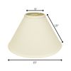 15" Ivory Deep Cone Slanted No Slub Lampshade