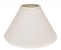 15" White Deep Cone Slanted No Slub Lampshade