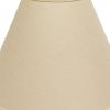 17" Parchment Biege Deep Cone Slanted Linen Lampshade