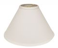 17" White Deep Cone Slanted No Slub Lampshade
