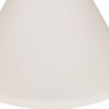 17" White Deep Cone Slanted No Slub Lampshade