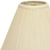 19" Ivory Deep Cone Slanted Broadcloth Lampshade