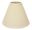 19" Ivory Deep Cone Slanted Broadcloth Lampshade