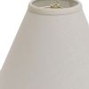 19" Off White Deep Cone Slanted Linen Lampshade