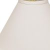 19" White Deep Cone Slanted No Slub Lampshade