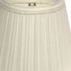 8" White Empire Hardback Slanted Broadcloth Lampshade