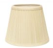 8" Ivory Empire Hardback Slanted Broadcloth Lampshade