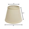 8" Ivory Empire Hardback Slanted No Slub Lampshade