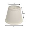 White No Slub Innsbruck Empire Lamp shade 8 Bottom