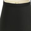 8" Black with White  Empire Hardback Slanted Shantung Lampshade
