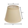 8" Slate Grey Empire Hardback Slanted No Slub Lampshade