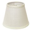 10" White Empire Hardback Slanted Linen Lampshade