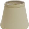 10" Parchment Biege Empire Hardback Slanted Linen Lampshade