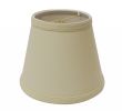 10" Parchment Biege Empire Hardback Slanted Linen Lampshade