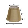 10" Pale Brown Empire Hardback Slanted No Slub Lampshade