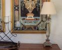 10" Slate Grey Empire Hardback Slanted No Slub Lampshade