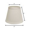 12" White Empire Hardback Slanted No Slub Lampshade