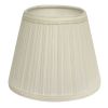 12" White Empire Hardback Slanted Broadcloth Lampshade UF