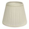 19" White Empire Slanted Broadcloth Lampshade