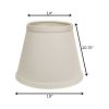 19" White Empire Slanted No Slub Lampshade