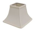 8" Ivory Square Bell No Slub Lampshade