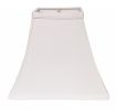 8" White Squre Bell No Slub Lampshade