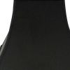 8" Black with Gold Lining Square Bell Shantung Lampshade
