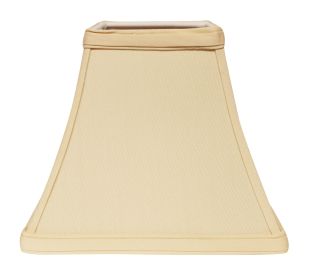 8" Slate Grey Square Bell No Slub Lampshade