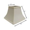 10" Ivory Square Bell No Slub Lampshade