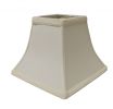 10" Ivory Square Bell No Slub Lampshade