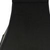 10" Black with Gold Lining Square Bell Shantung Lampshade