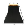 10" Black with Gold Lining Square Bell Shantung Lampshade