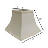 12" Ivory Square Bell No Slub Lampshade