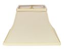 16" Ivory Rectangle Bell No Slub Lampshade
