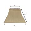 16" Pale Brown Rectangle Bell No Slub Lampshade