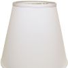 16" White Deep Empire No Slub Lampshade