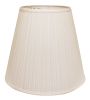18" White Deep Empire Broadcloth Lampshade